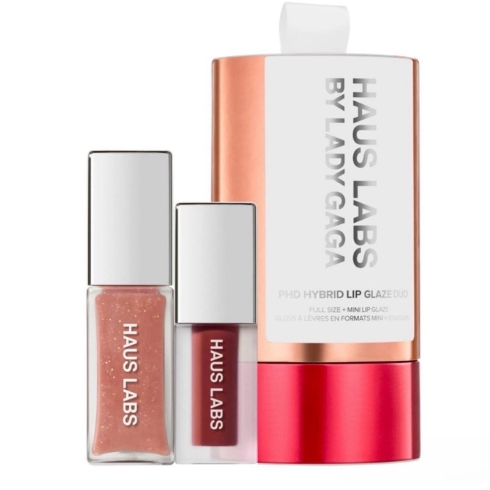 Haus Labs By Lady Gaga PhD Lip Glaze Duo - Honey Shimmer and Persimmon